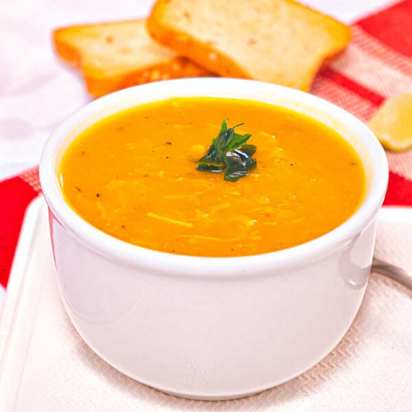 КРЕМ СУПА ОТ ОРАНЖЕВА ЛЕЩА
